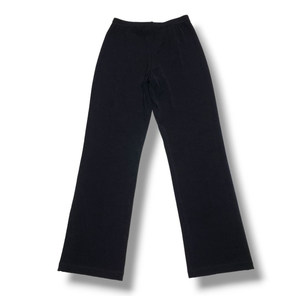 Chicos Travelers Straight Pants Womens Small‎ Black High Rise Pull On HEMMED - Picture 4 of 9